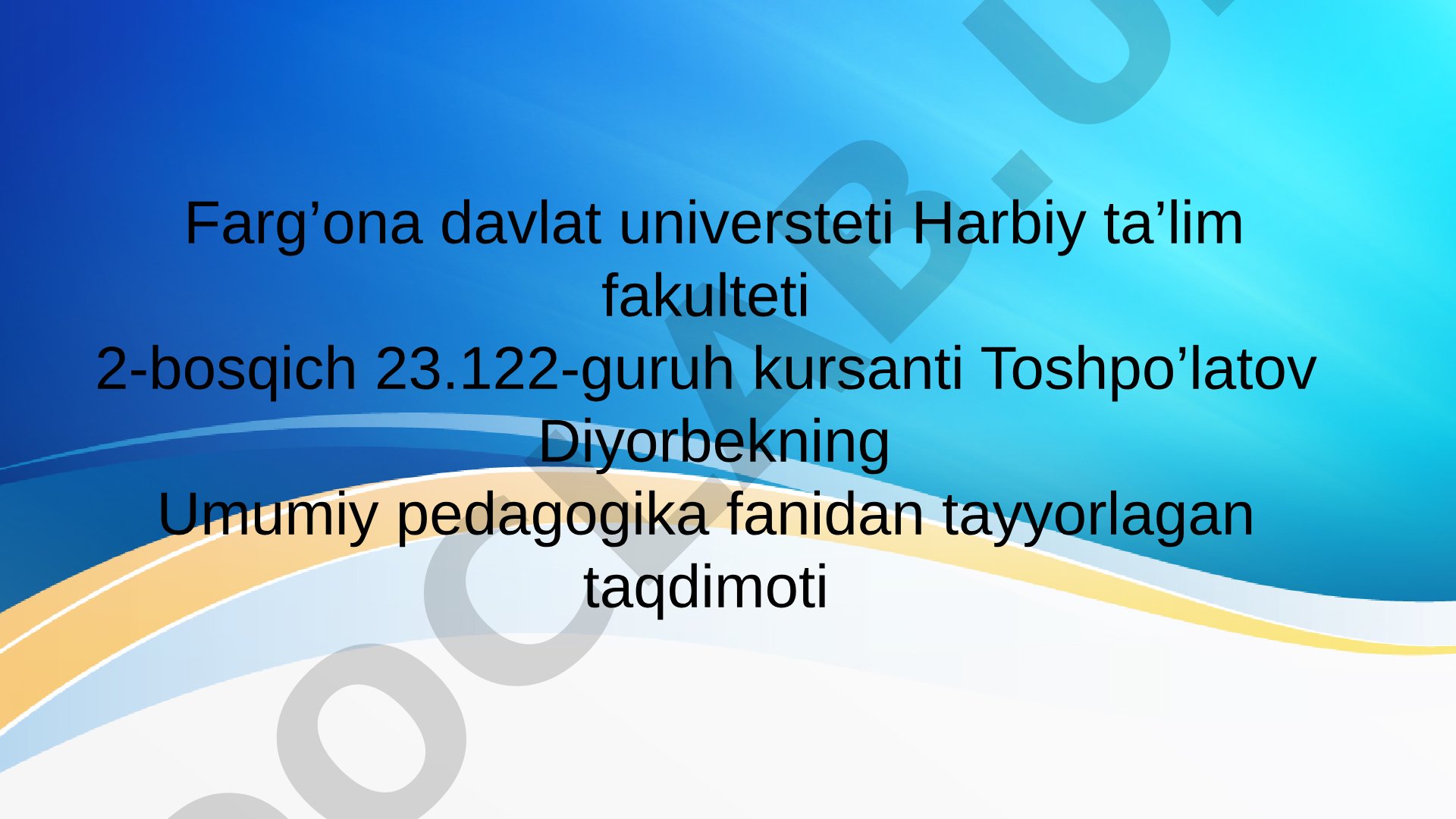Oʻzbekiston Respublikasining Prezidenti Sh.M.Mirziyoyev asarlarida jamiyat rivojining ma'naviy-axloqiy negizlari va yuksak ma'navyatli shaxsni shakllantirishga doir konseptual fikrlarining ifoda etilishi