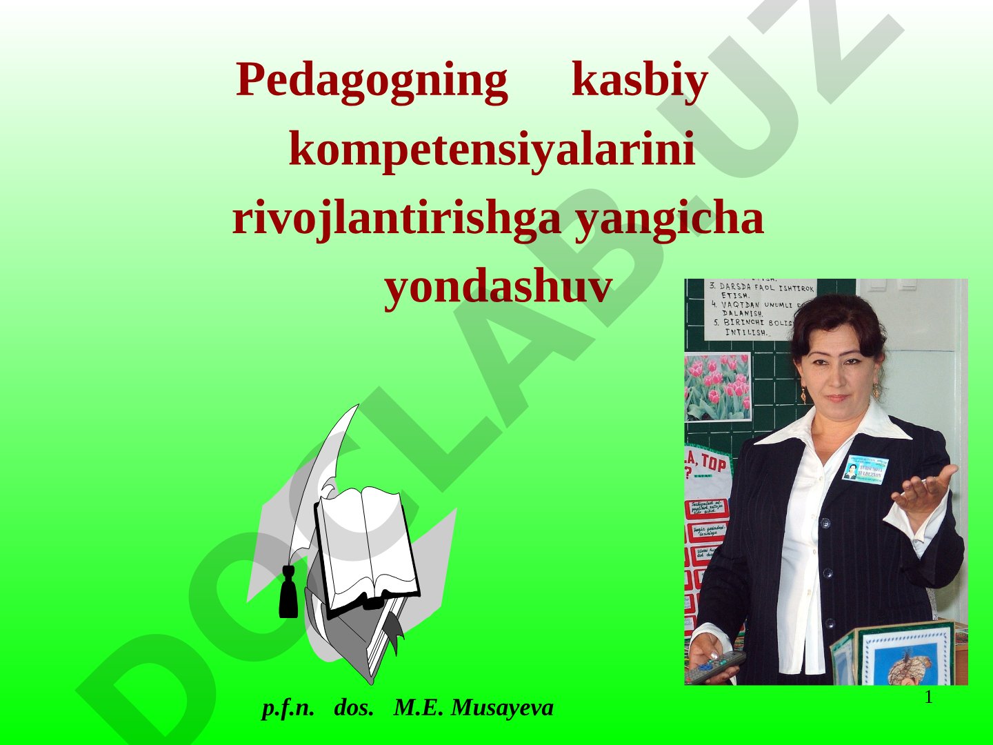 Pedagogning kasbiy kompetensiyalarini rivojlantirishga yangicha yondashuv