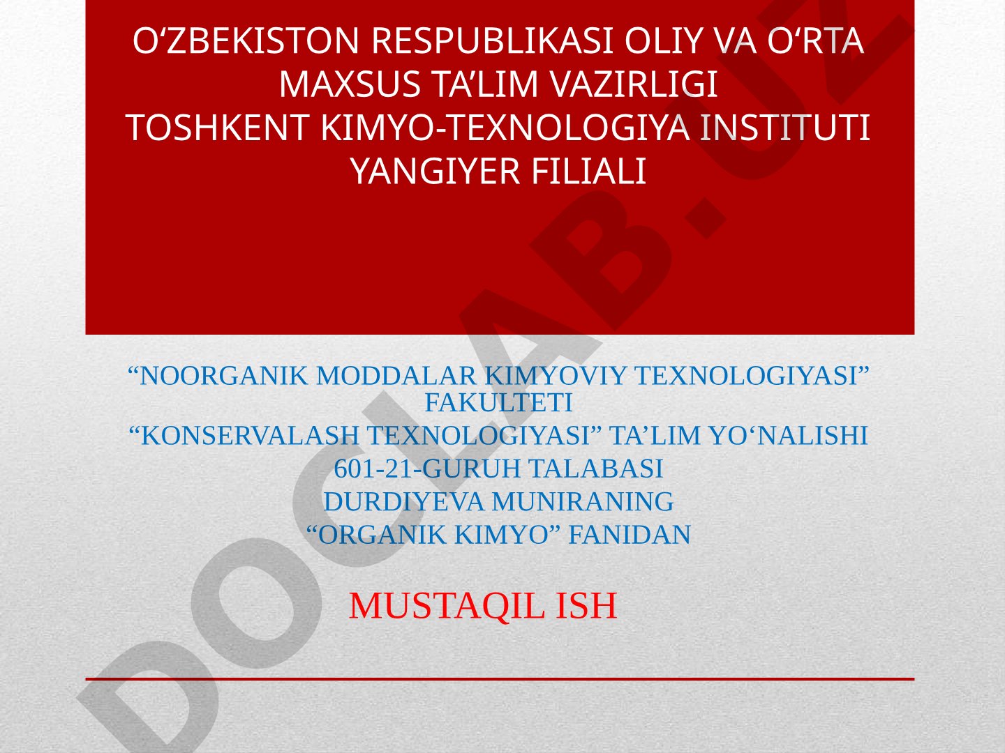 Monogologenli to`yingan uglevodorodlar