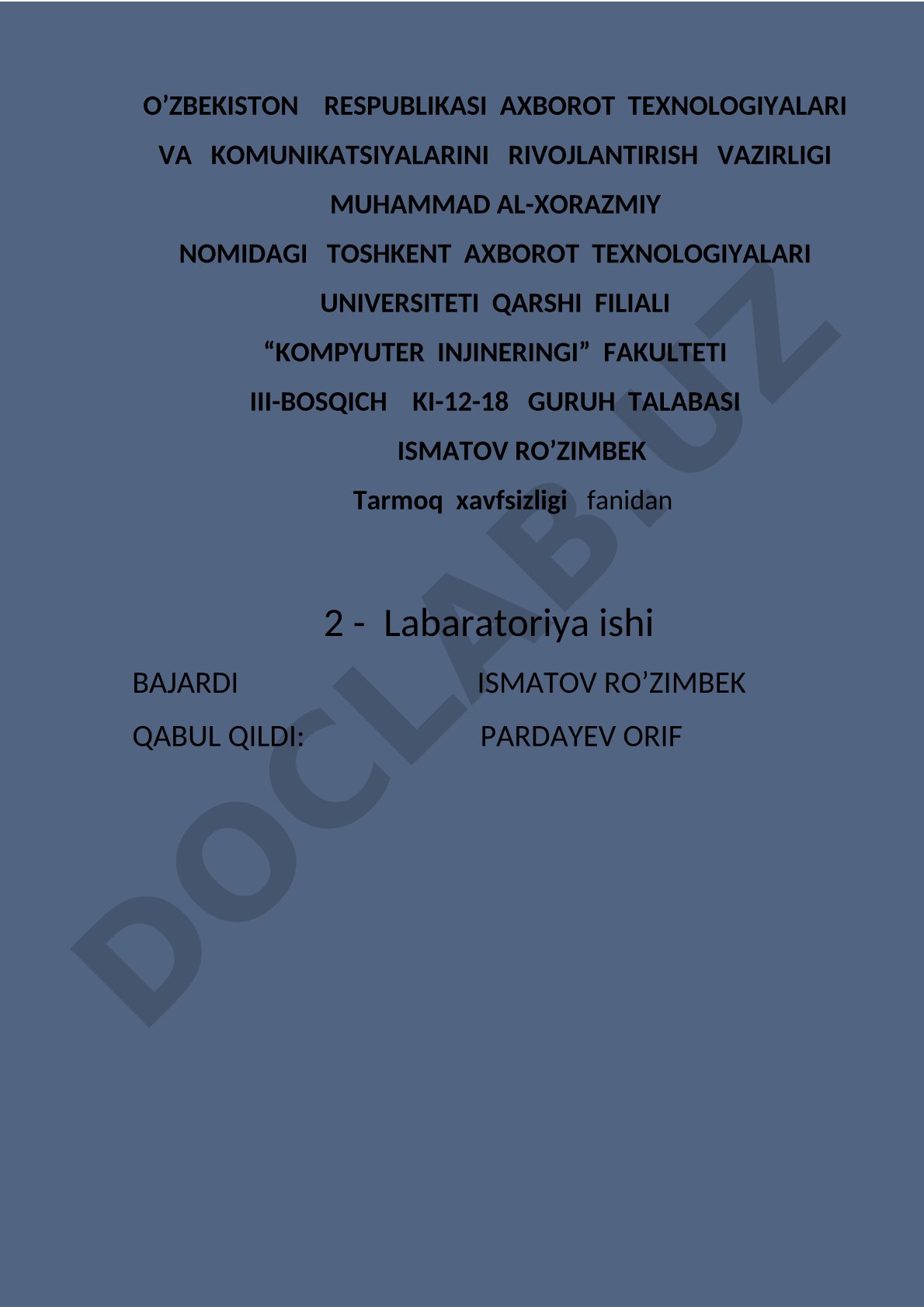 Tarmoqlarni qism tarmoqlarga ajratish