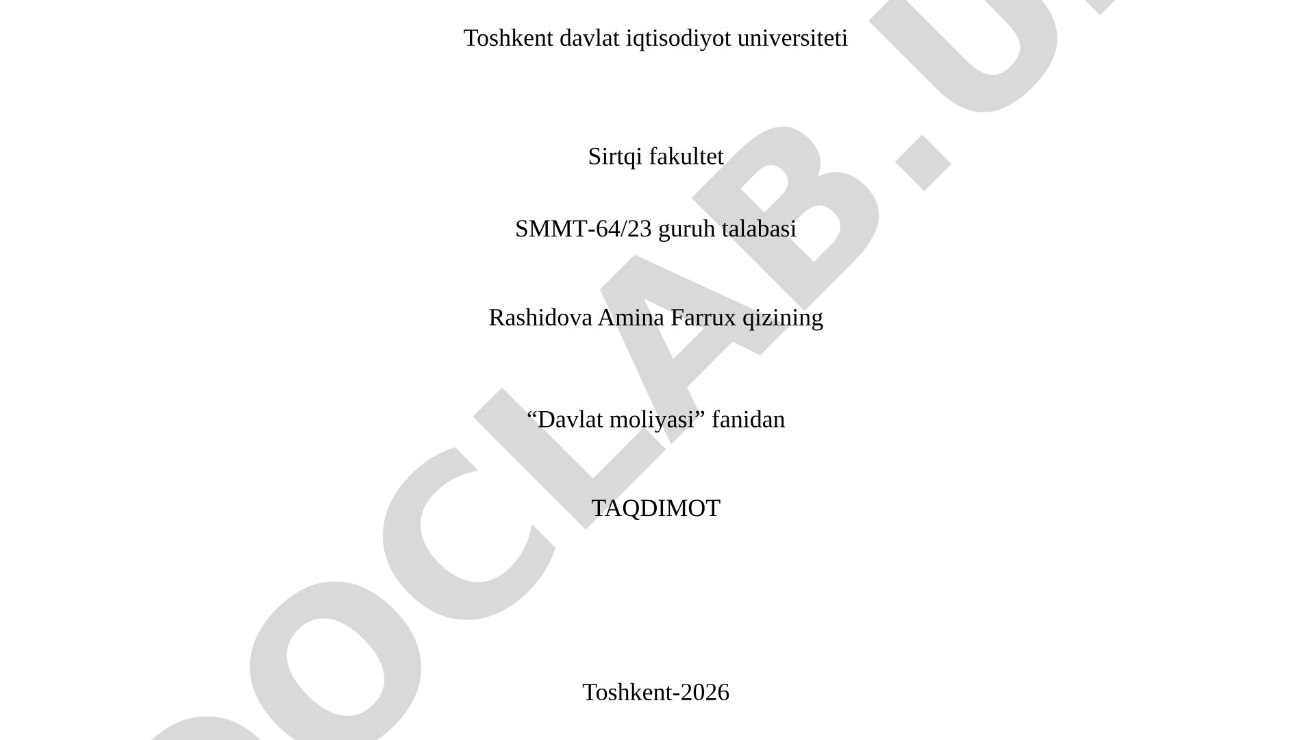 Davlat tibbiy sug‘urtasi jamg‘armasi va faoliyati