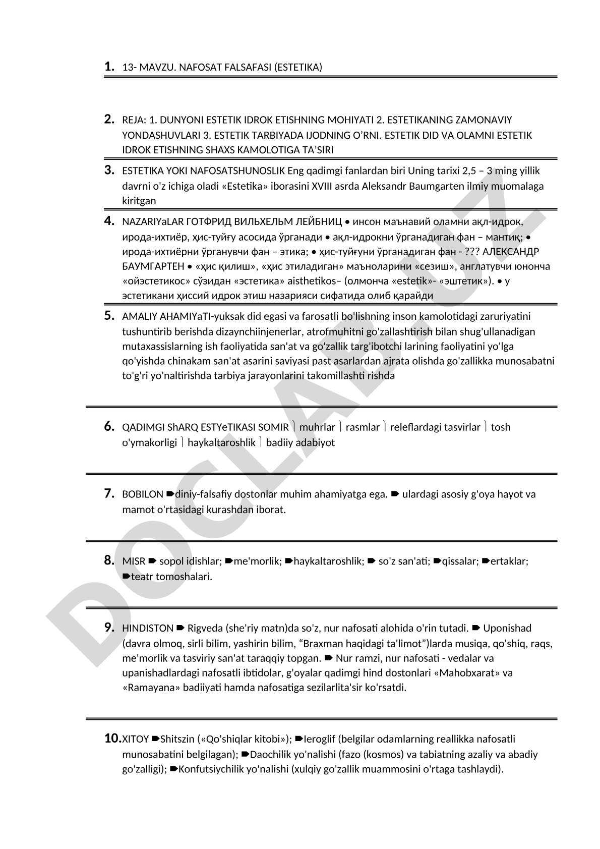 Nafosat falsafasi (estetika)