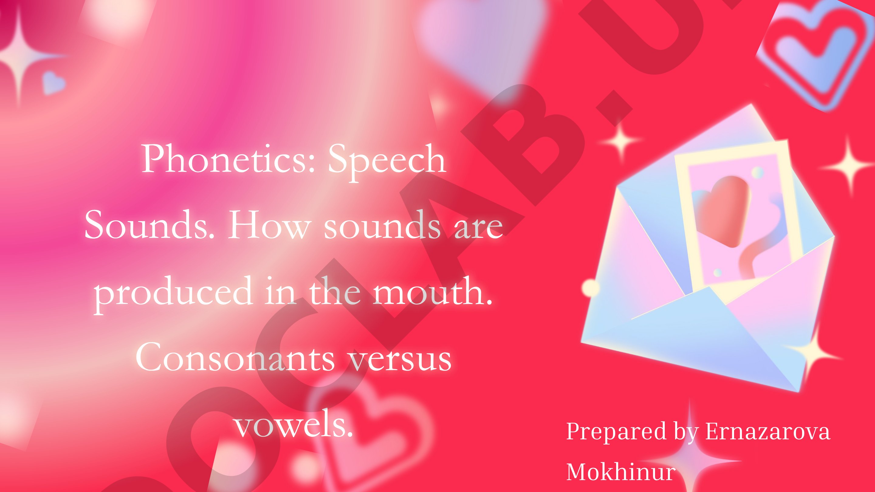 The sounds of English, consonants and vowels, and the International Phonetic Alphabet