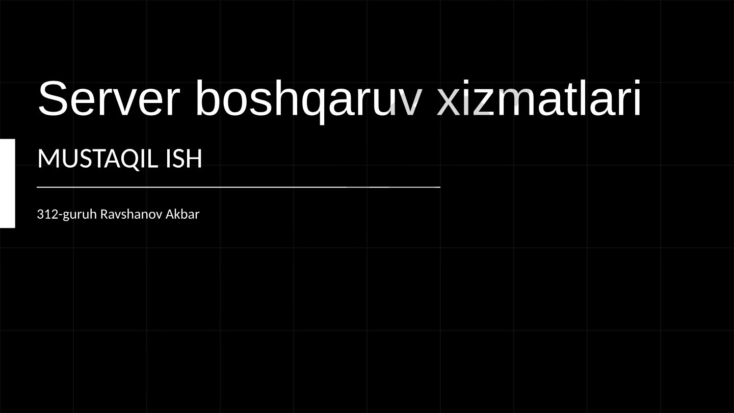 Linux server boshqaruvi: systemd, SSH, UFW, Apache, MySQL, monitoring va backup
