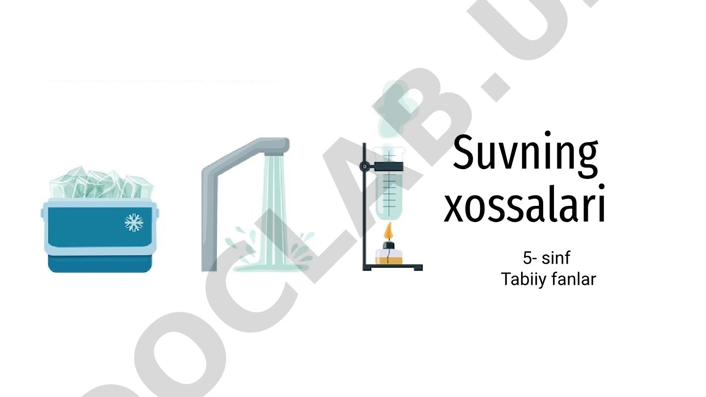 Suvning xossalari 5-sinf Tabiiy fanlar