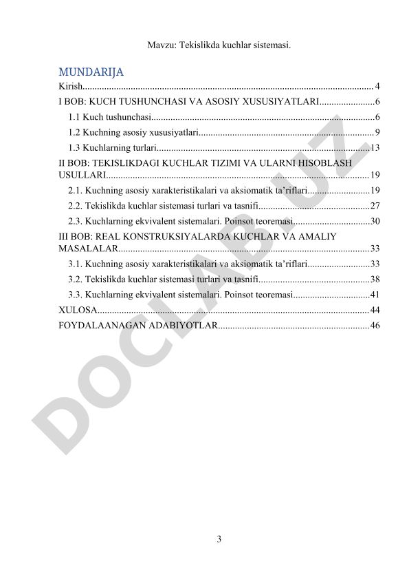 Tekislikda kuchlar sistemasi
