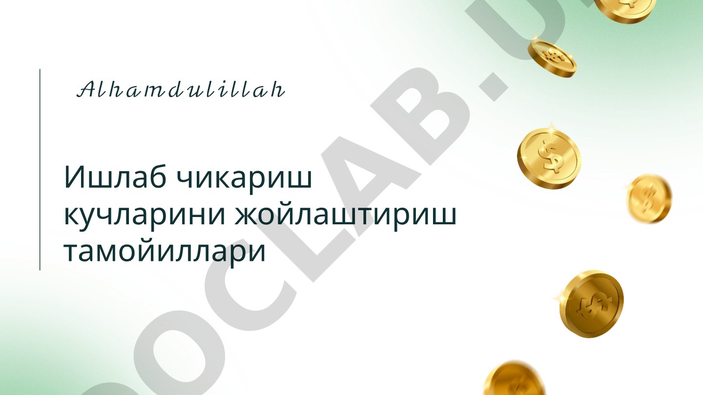 Ишлаб чикариш кучларини жойлаштириш тамойиллари