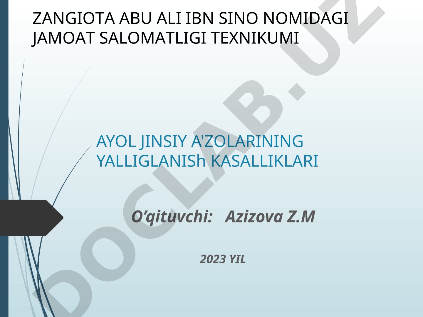 Ayol jinsiy a'zolarining yallig'lanish kasalliklari