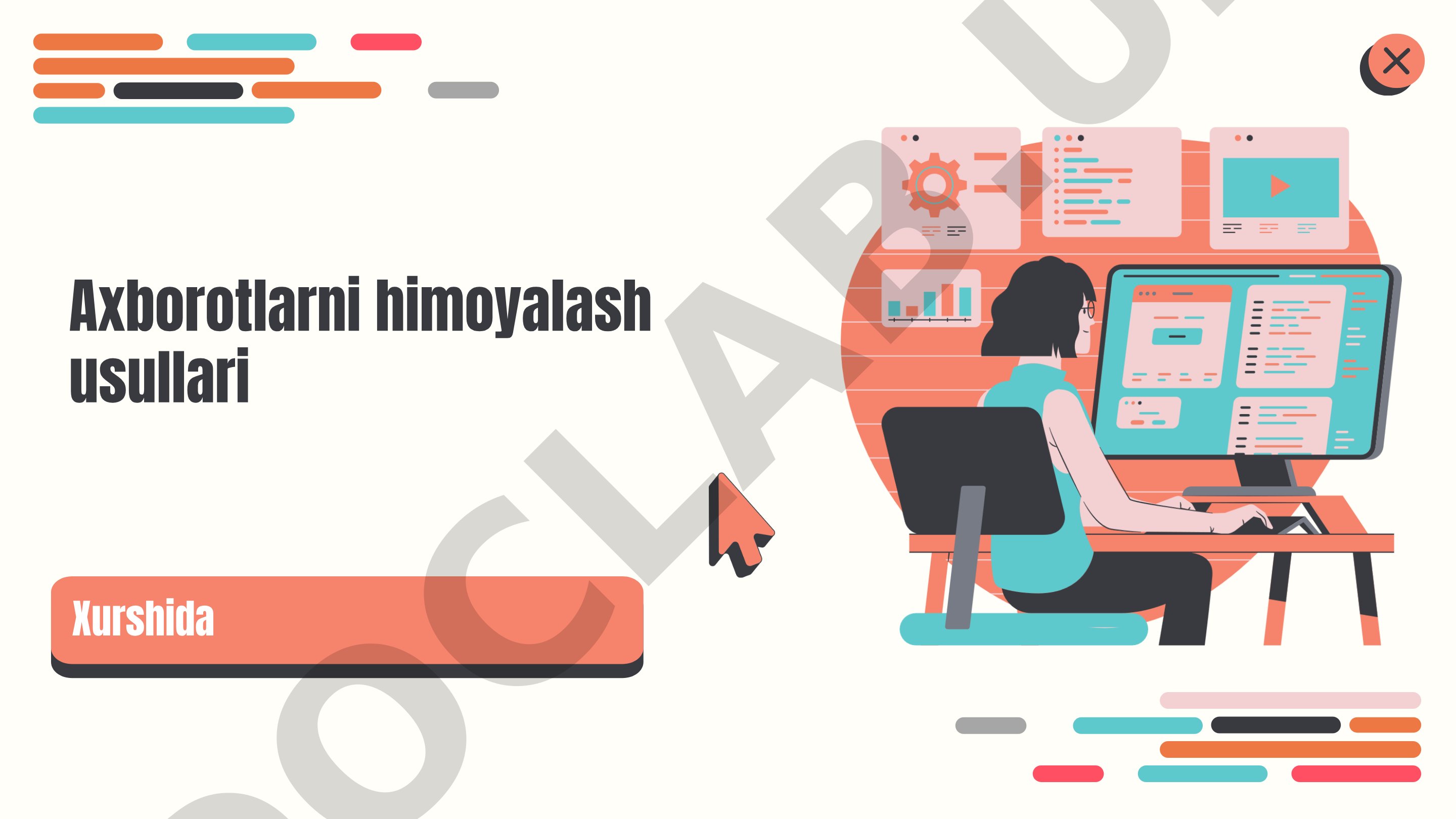 Axborotlarni himoyalash tushunchasi, asosiy usullar va zamonaviy xavfsizlik