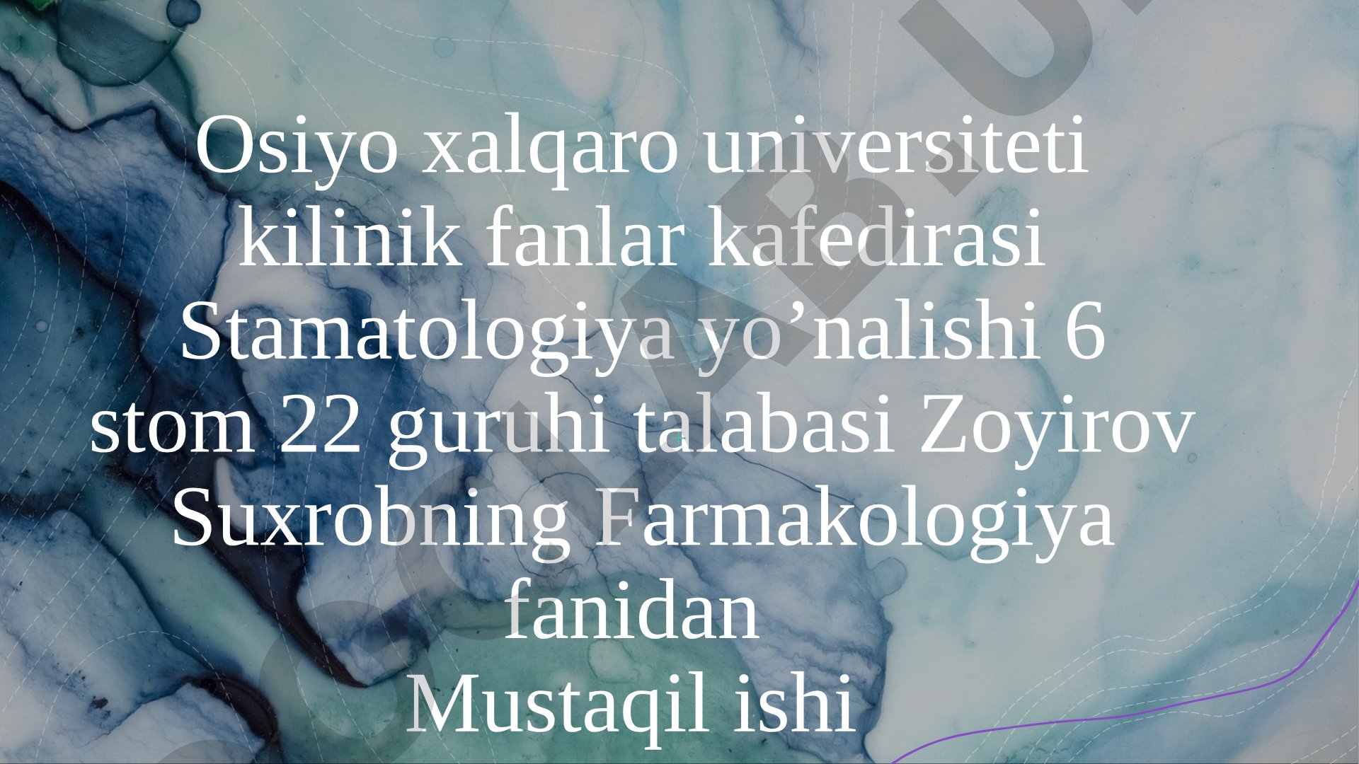 Antidepressantlar haqida umumiy tushuncha, tasnifi va qo'llanilishi