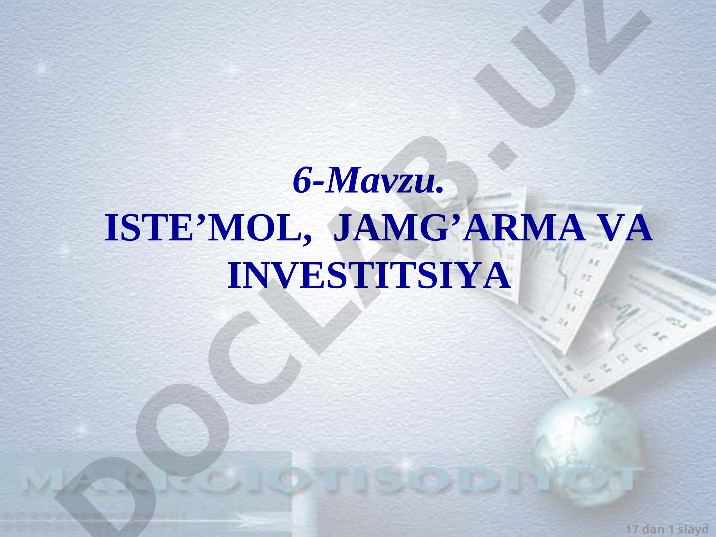 Tovar bozoridagi makroiqtisodiy muvozanat