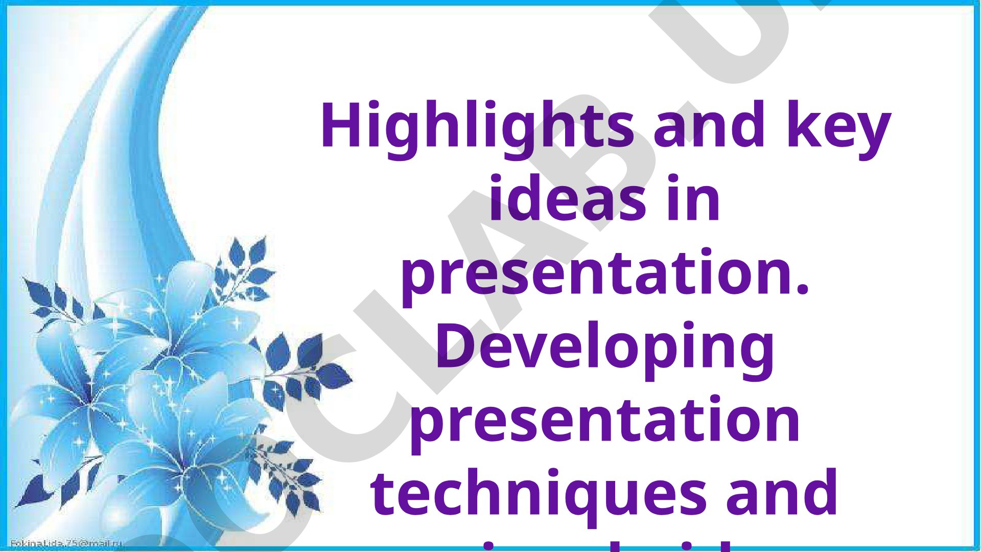 Tips for memorable talks with visual aids