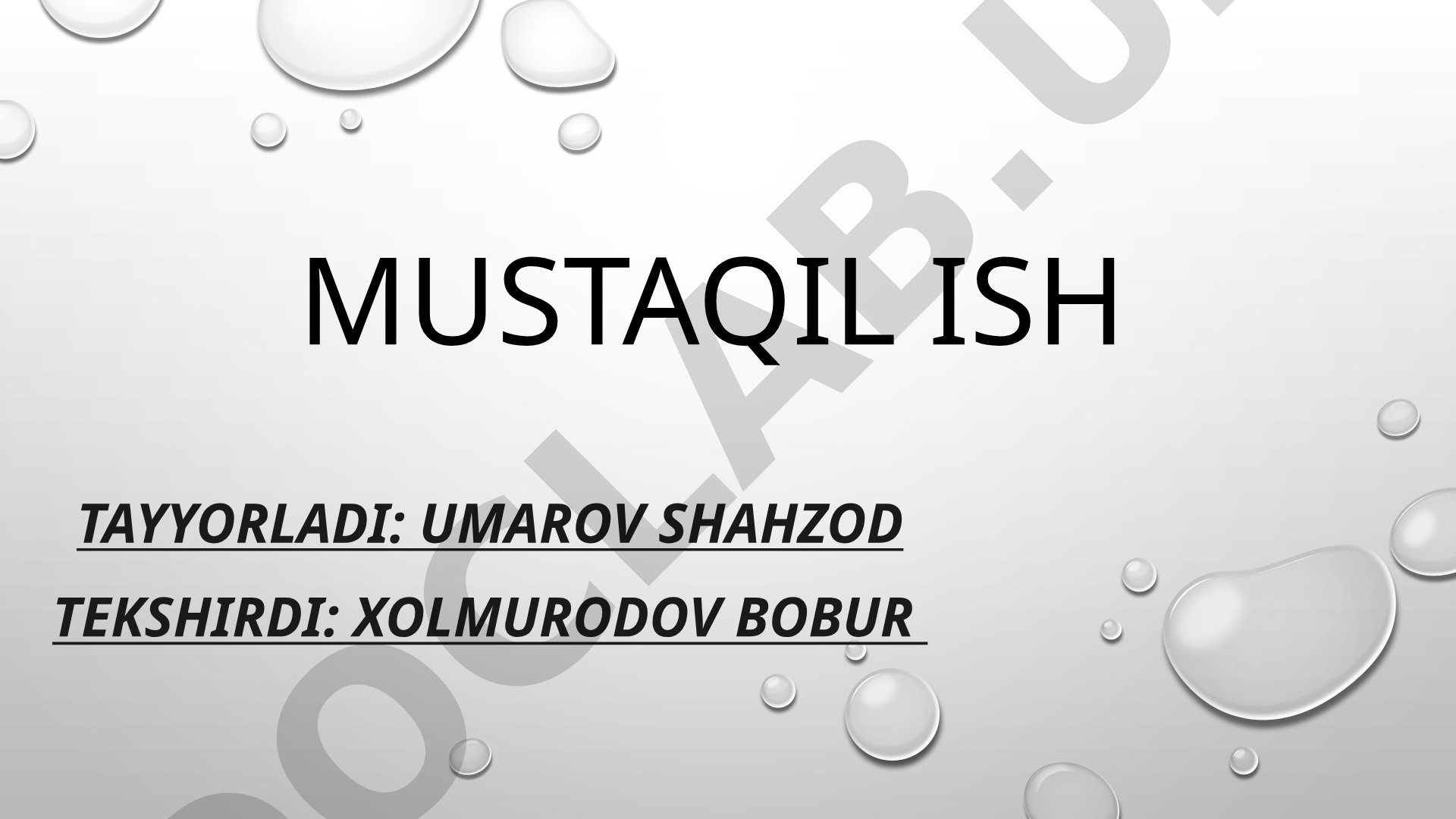 Meva, rezavor mevalar va sabzavotlar sharbati