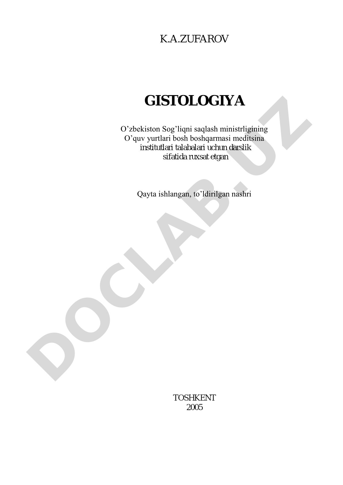 Gistologiya