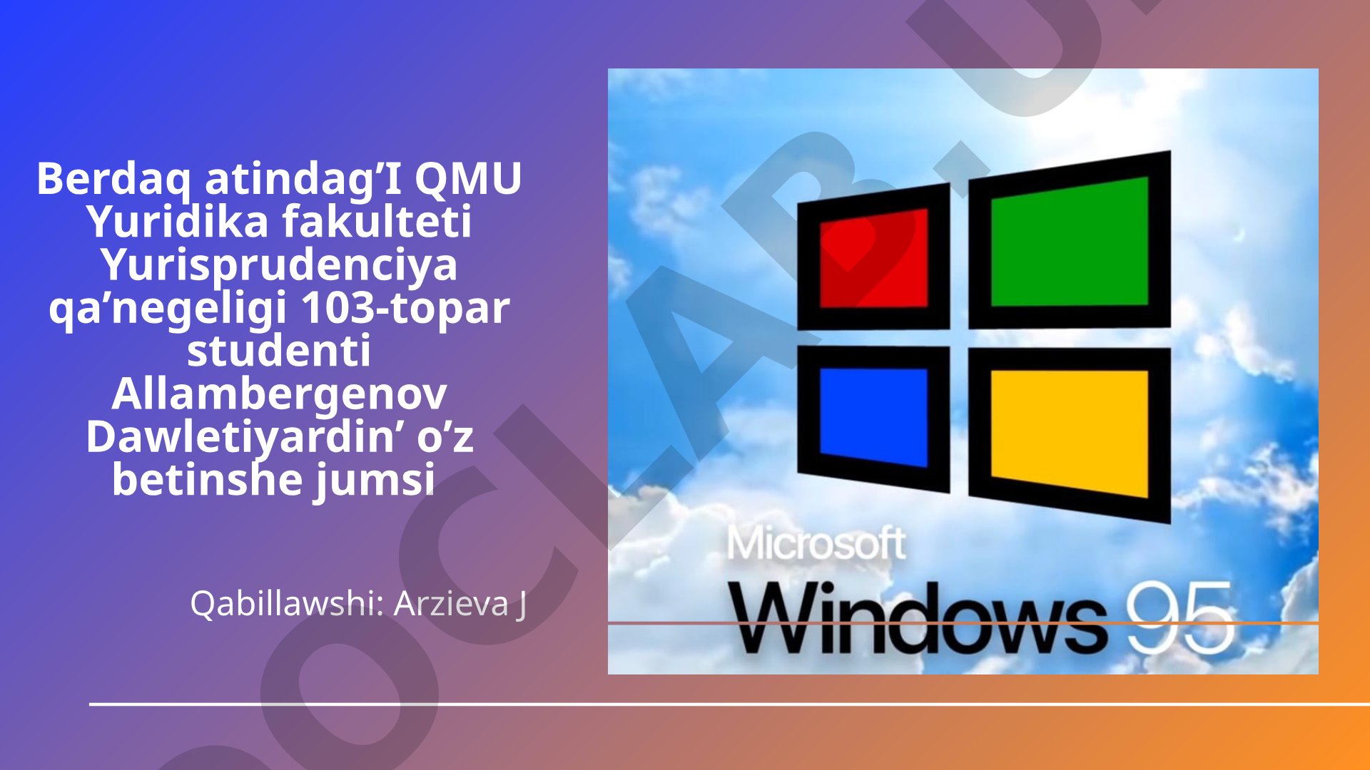Kompyuter apparatları hám programmalıq quralları