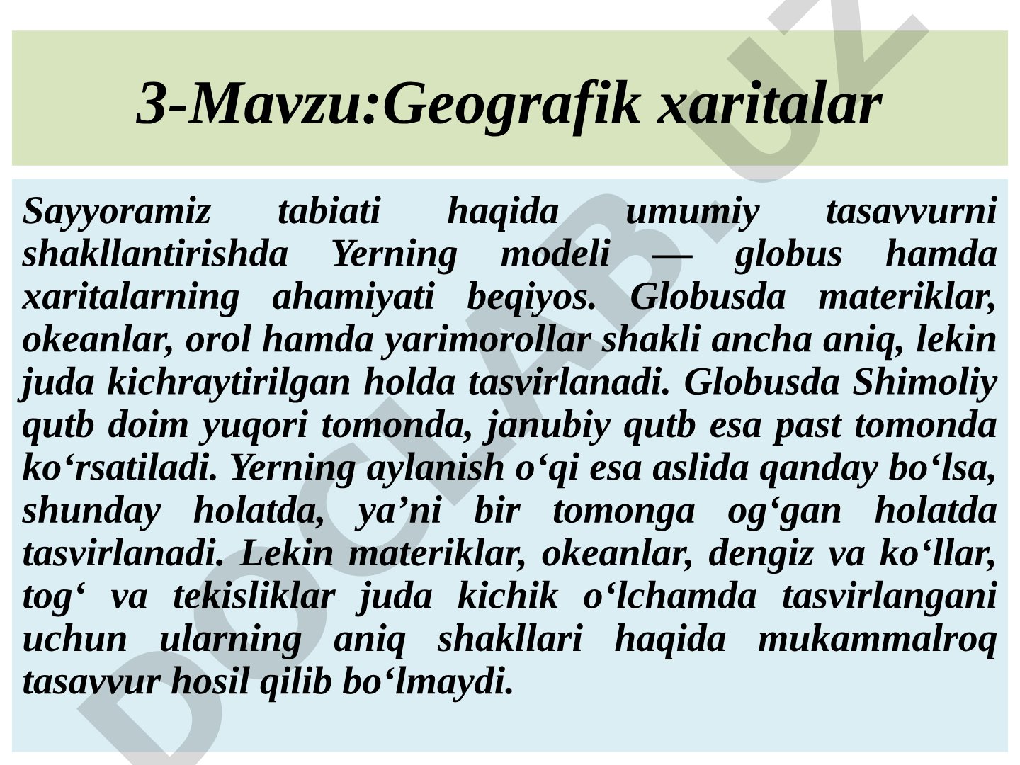 Geografik xaritalar