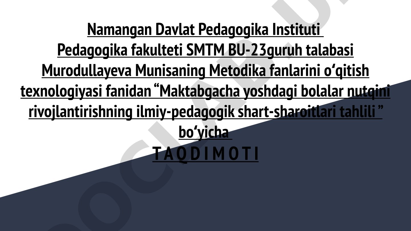 Maktabgacha yoshdagi bolalar nutqini rivojlantirishning ilmiy-pedagogik shart-sharoitlari tahlili