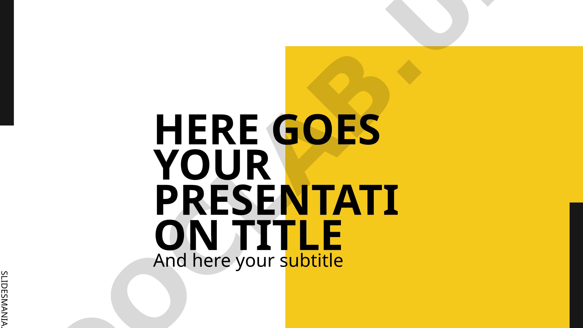 Slide deck template