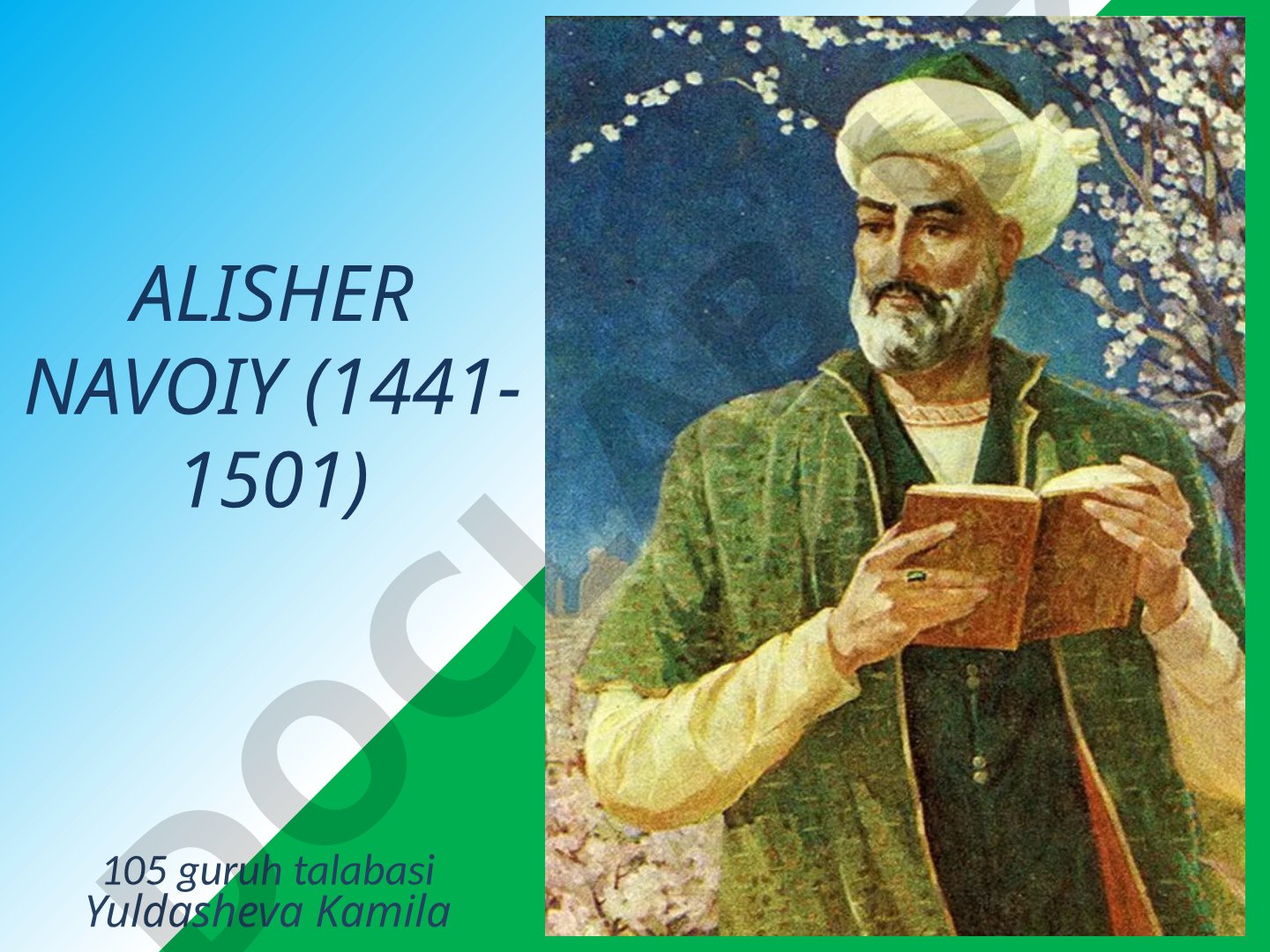 Alisher Navoiy hayoti va ijodi