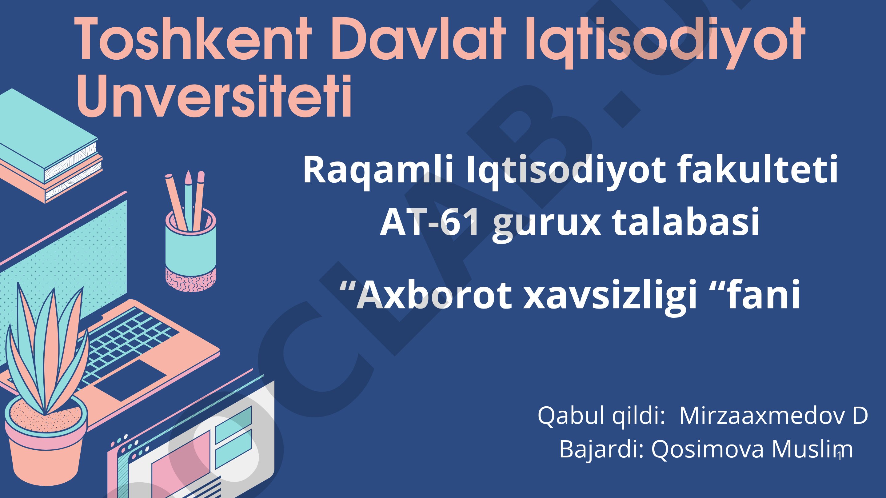 Kvant hisoblash texnologiyalari va post-kvant kriptografiya