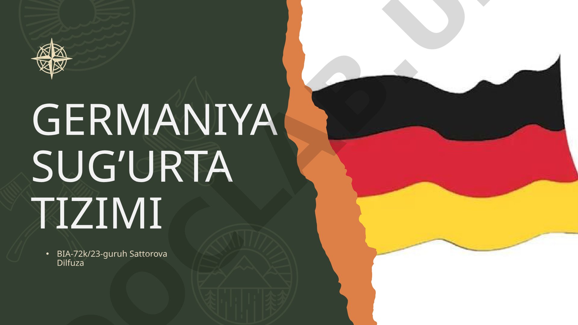 Germaniya sug'urta tizimi