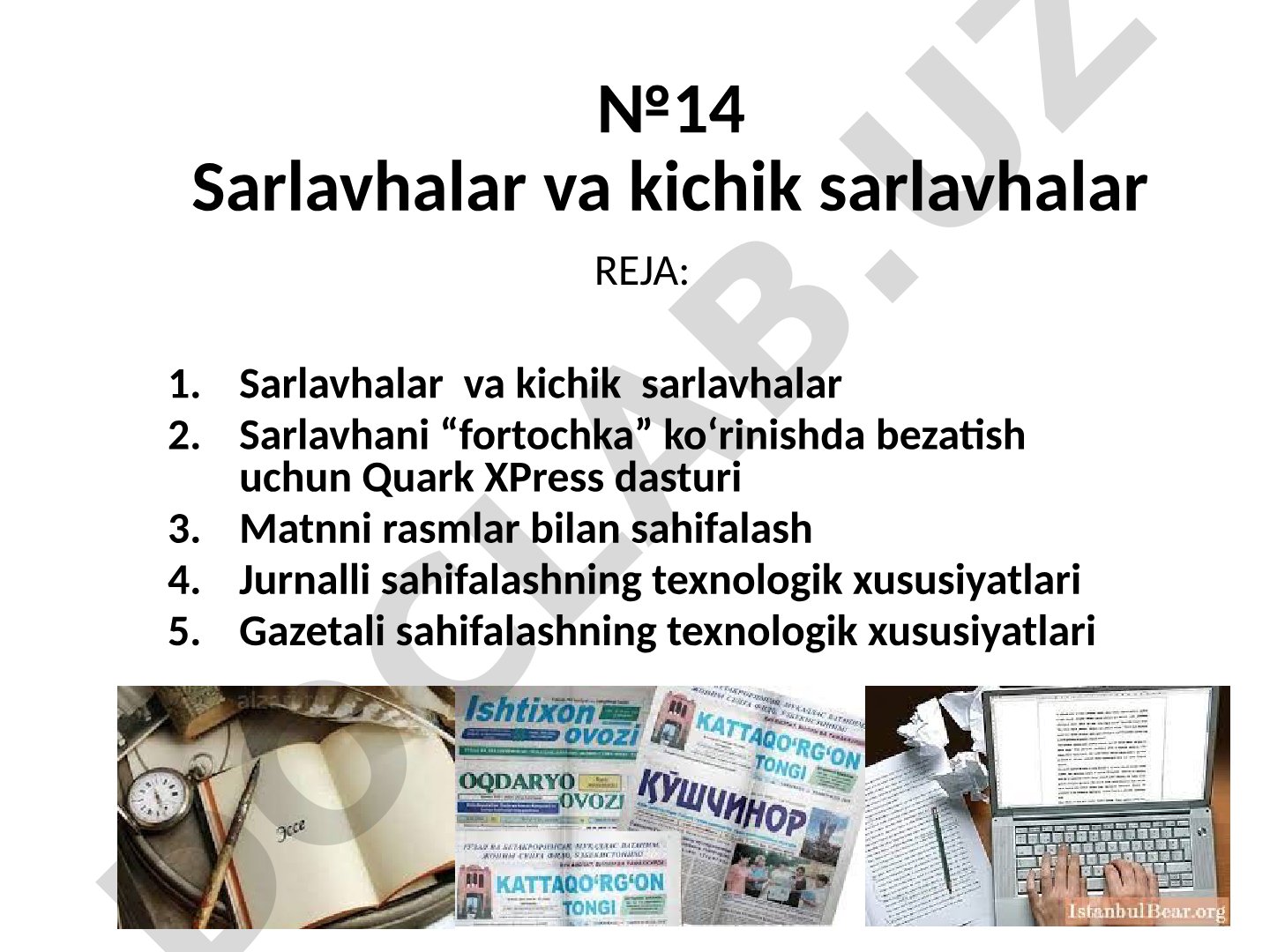 Sarlavhalar va kichik sarlavhalar