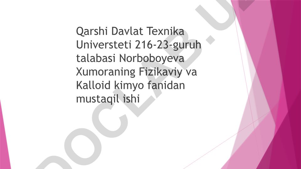 Liofil va liofob kolloid sistemalar