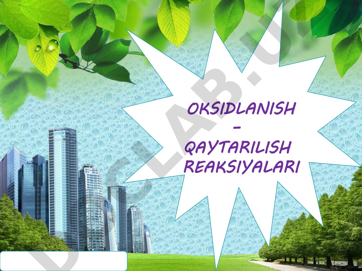 Oksidlanish – qaytarilish reaksiyalari