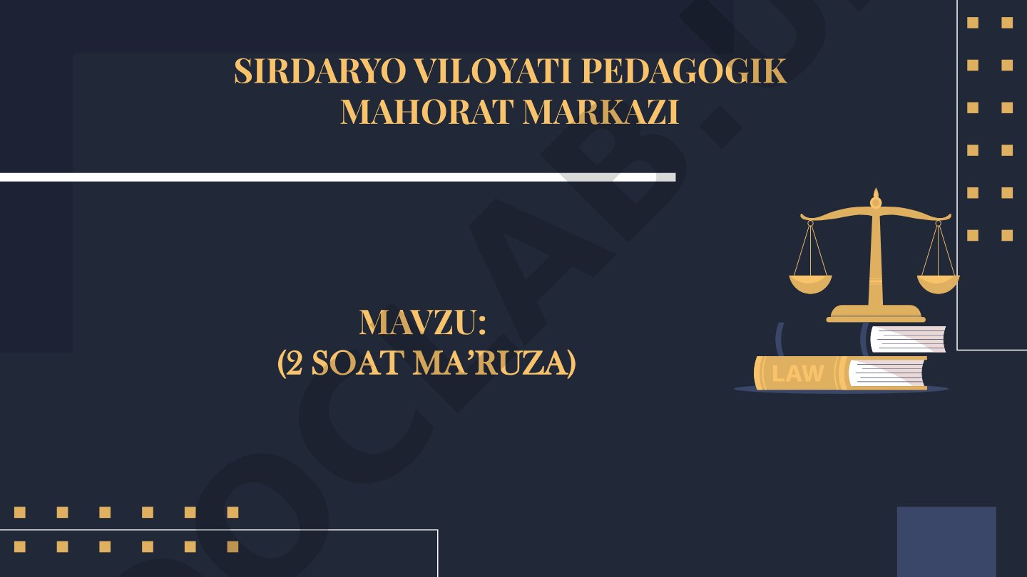Ta'lim sohasidagi normativ-huquqiy asoslar