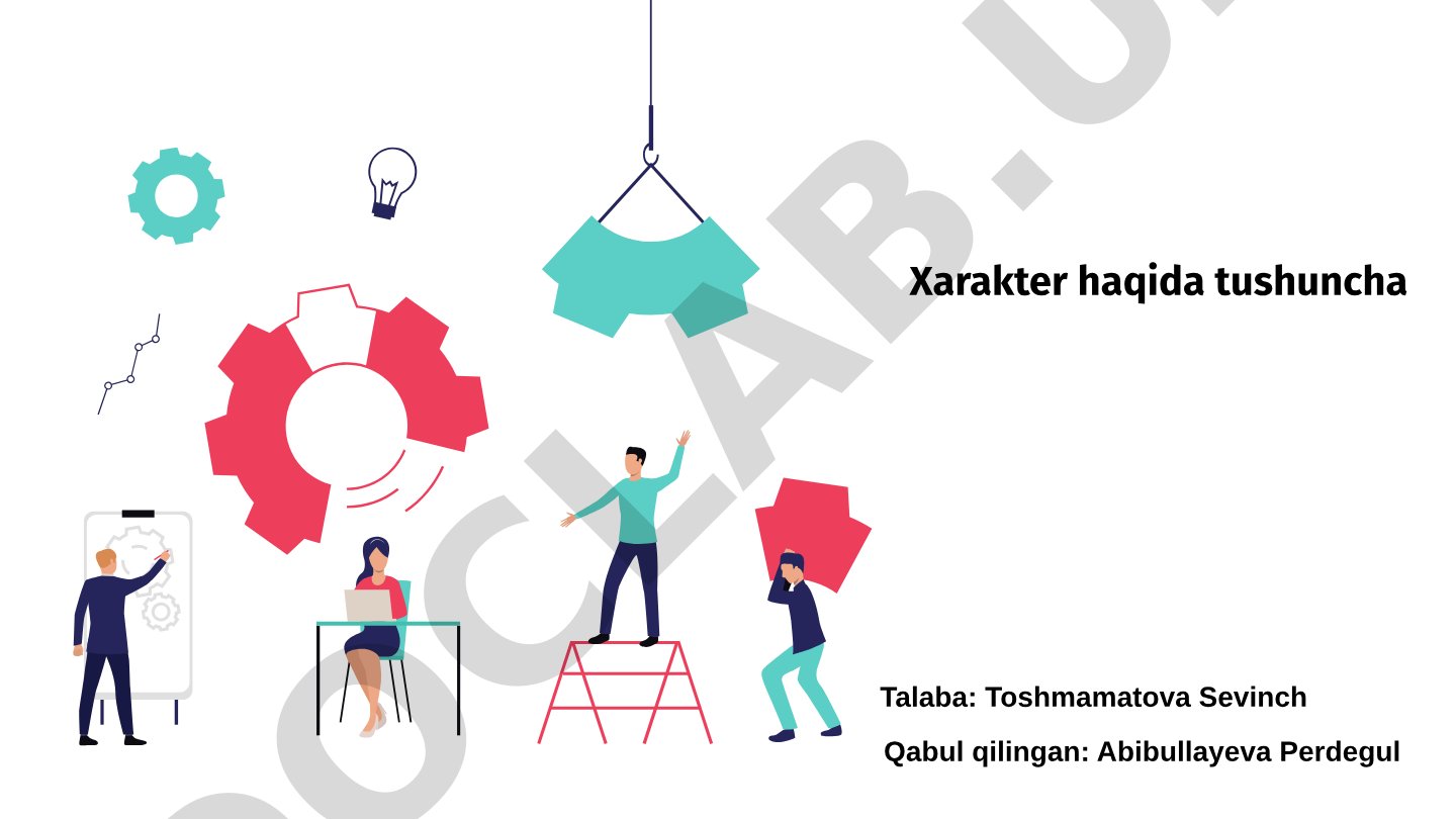 Xarakter haqida tushuncha