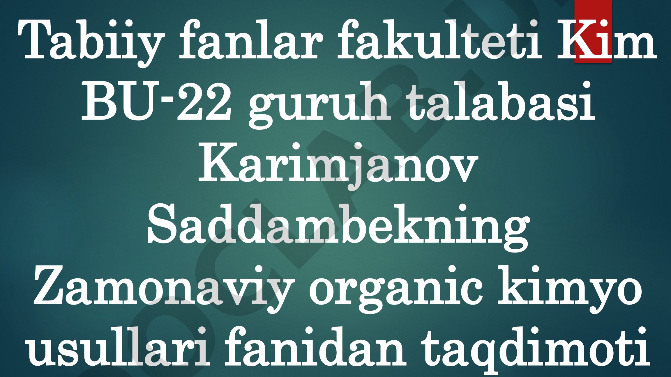Yashil Kimyo Elementlari va Asosiy Qoidalari