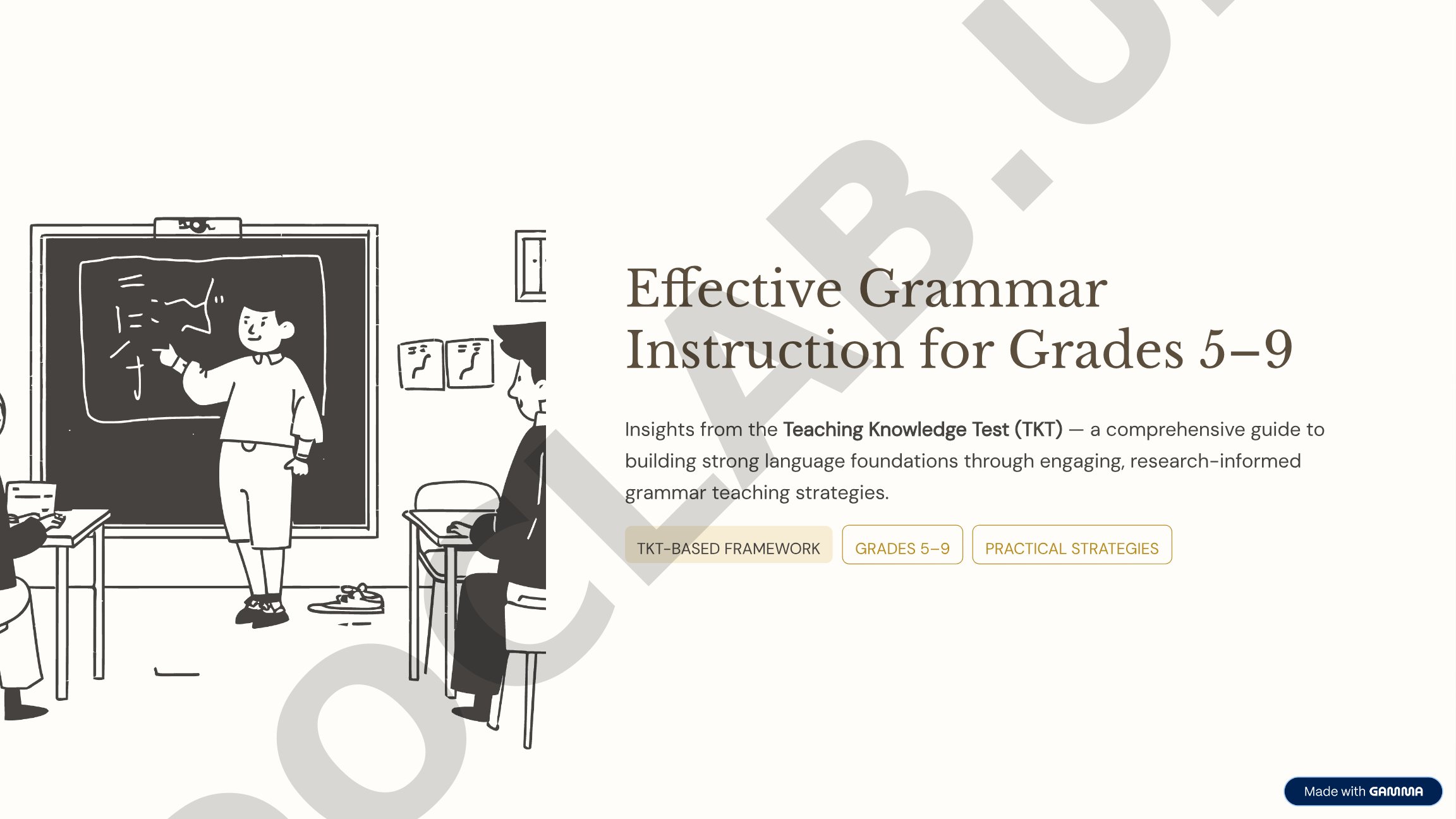 Effective Grammar Instruction for Grades 5–9