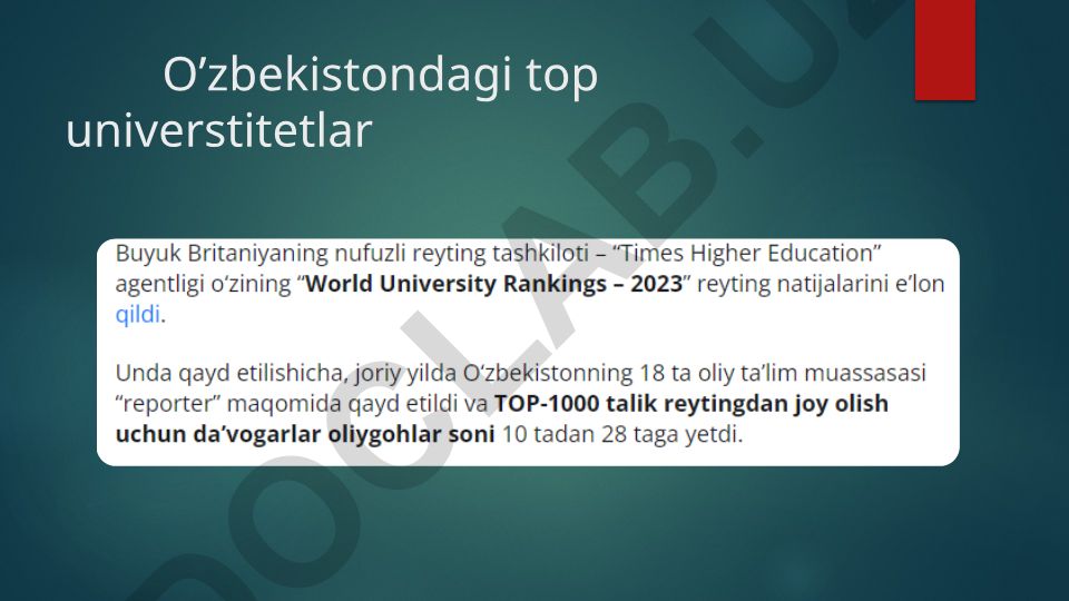 Samarqand davlat tibbiyot universiteti tarixi va rivojlanishi