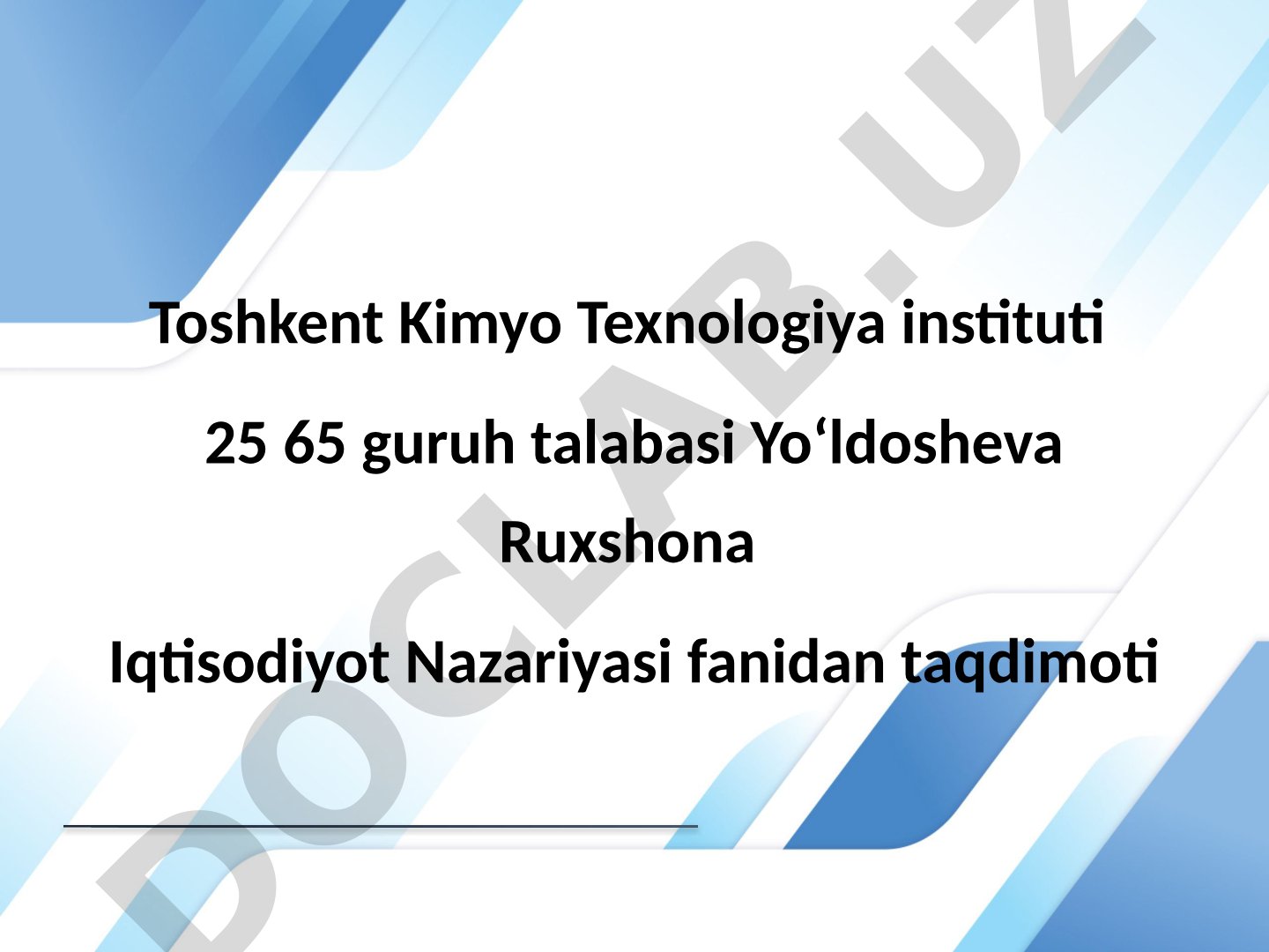 Iqtisodiyot skillgi va makro iqtisodiyot asoslari