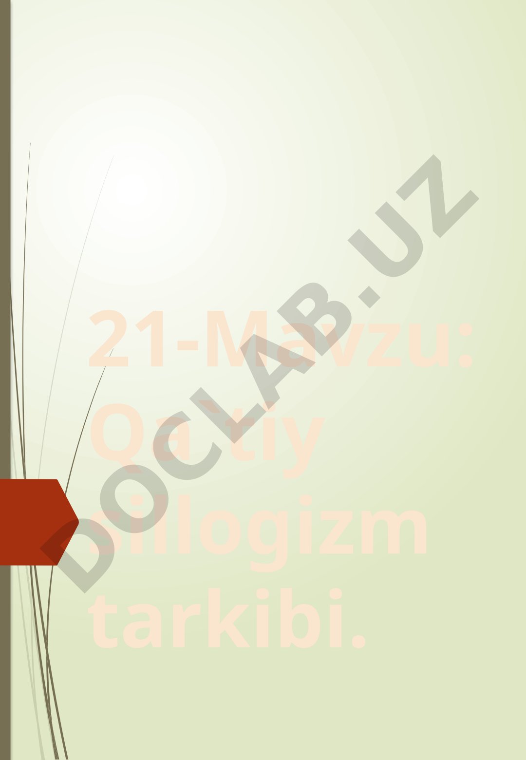 Qa`tiy sillogizm tarkibi