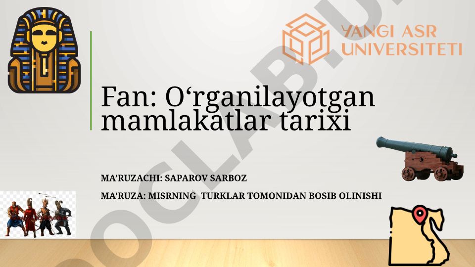 Misrning turklar tomonidan bosib olinishi