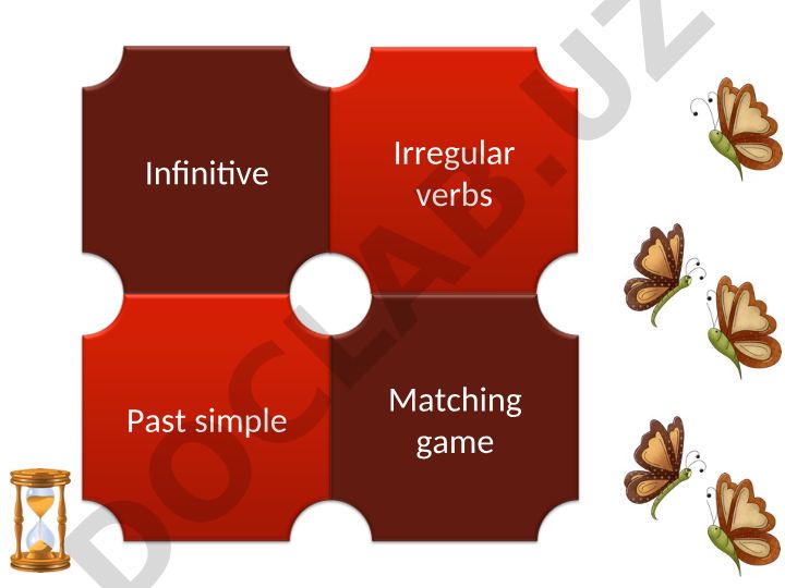 Irregular verbs matching game