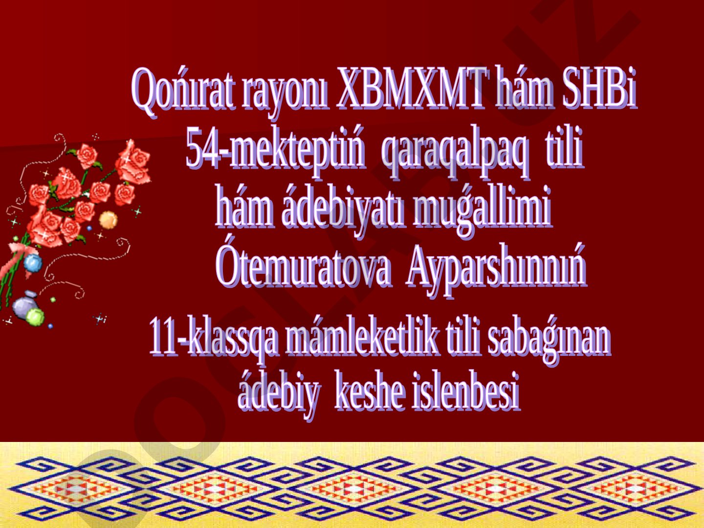 Muratbay Nızanov ómiri hám dóretiwshiligi