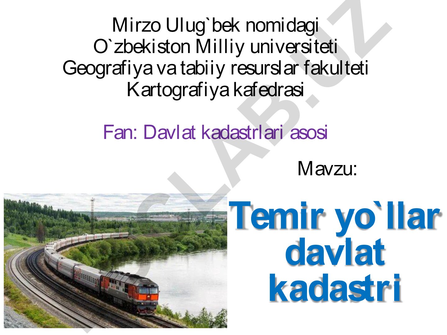 Temir yo'llar davlat kadastri