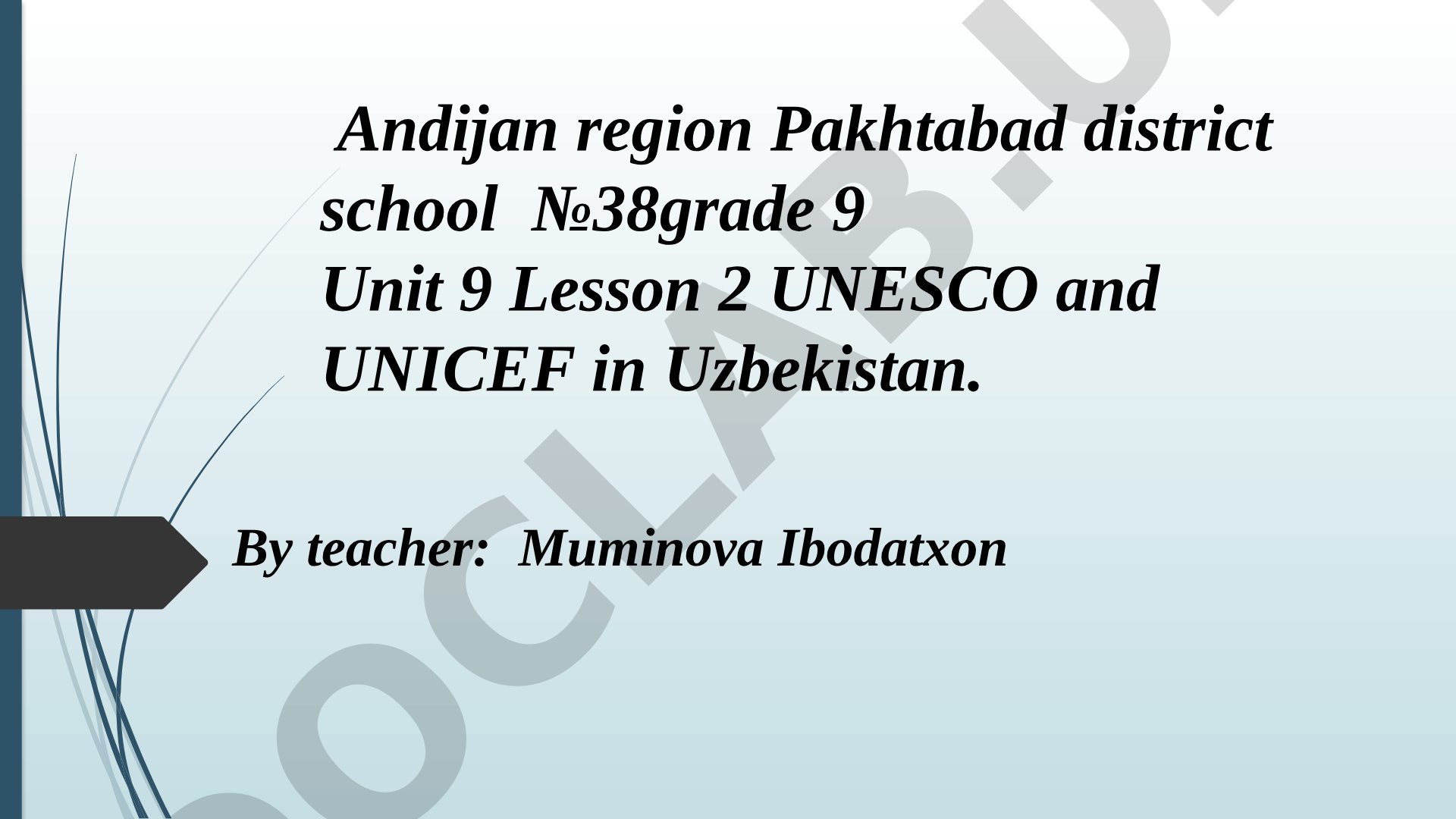 UNESCO and UNICEF in Uzbekistan
