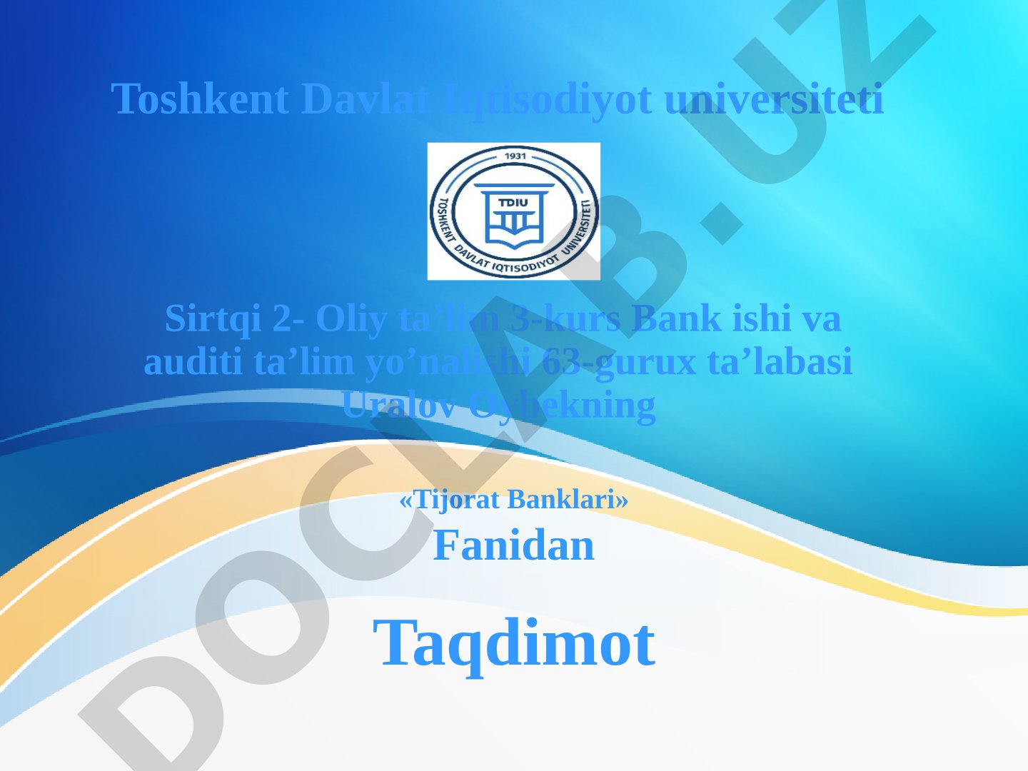An'anaviy va zamonaviy banklar