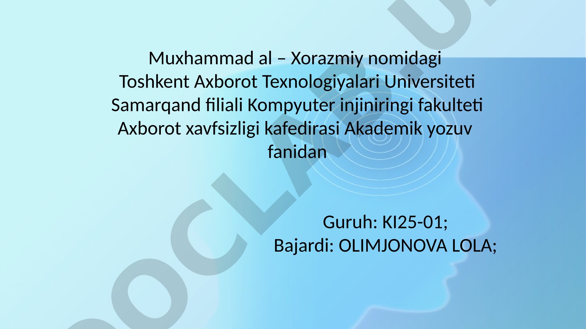Konspekt turlari. Konspektlashtirish usullari.