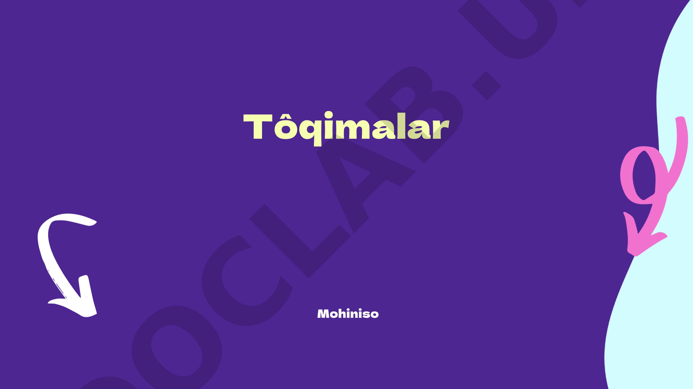 To'qimalar turlari va funksiyalari