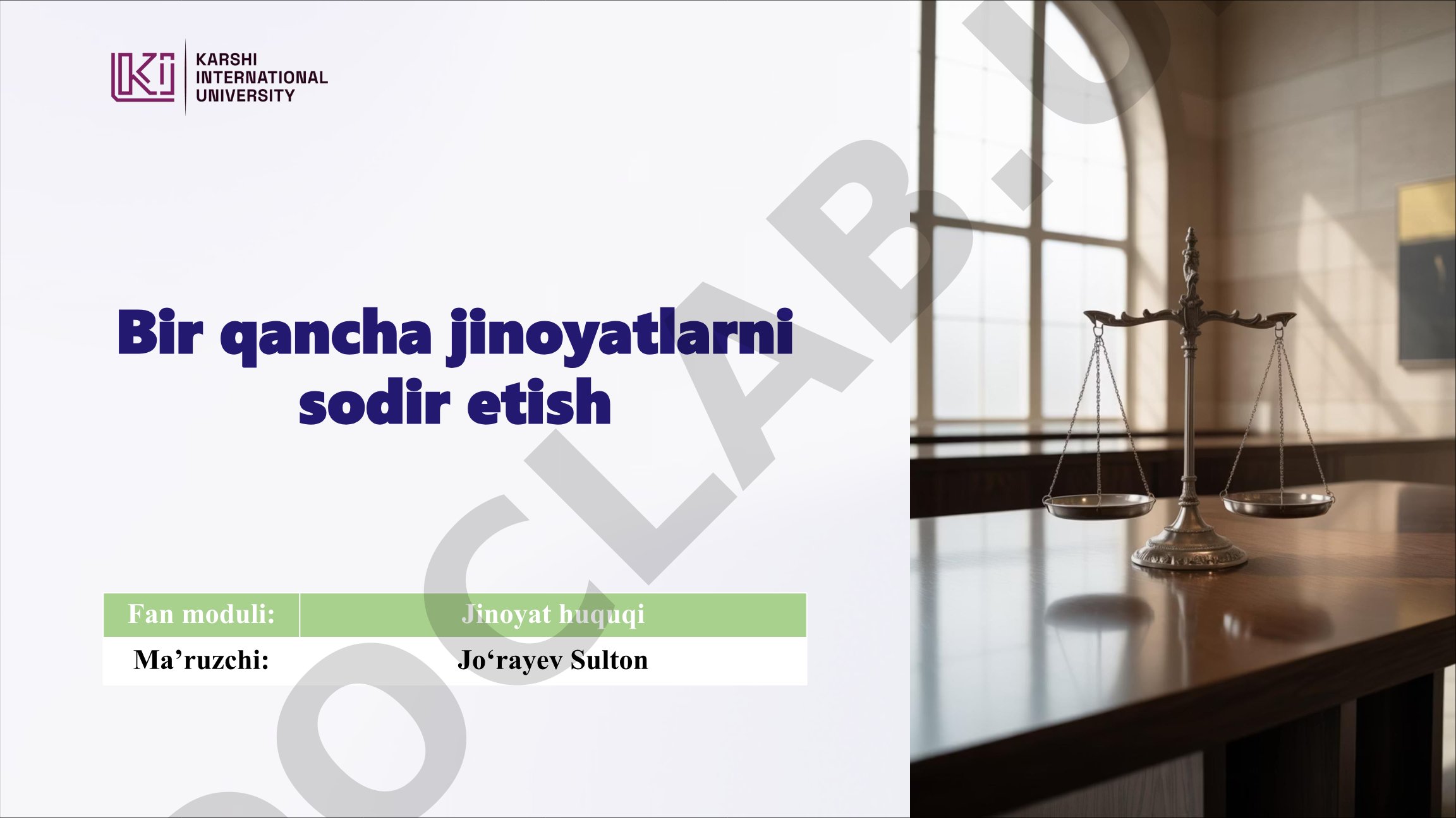 Bir qancha jinoyatlarni sodir etish