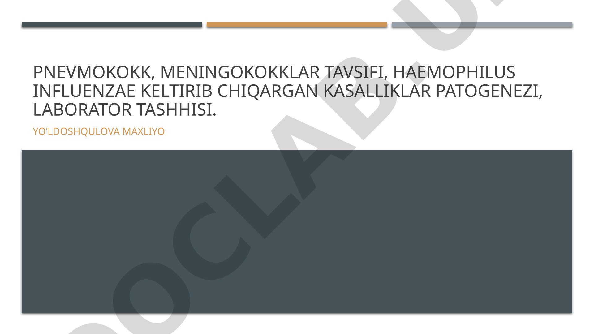 Pnevmokokk, meningokokklar tavsifi, Haemophilus influenzae keltirib chiqargan kasalliklar patogenezi, laborator tashhisi