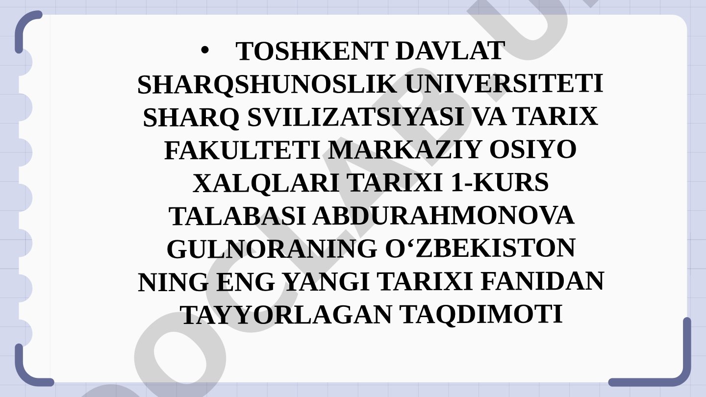 Mustaqillik yillarida ta'lim sohasidagi o'zgarishlar