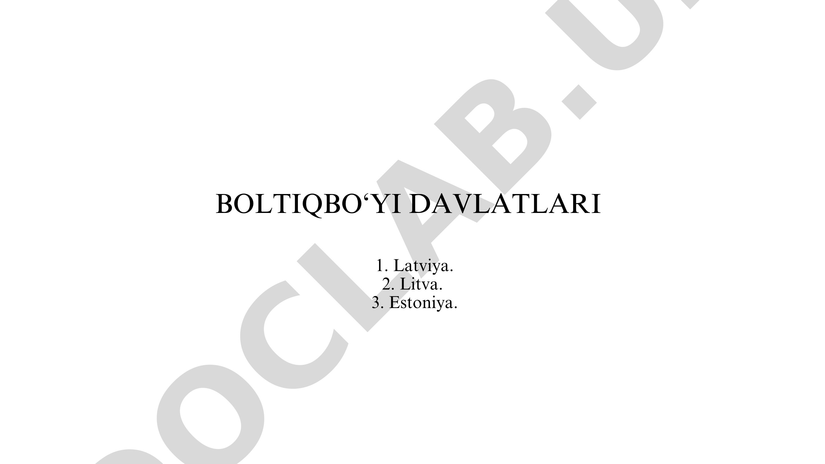 Boltiqbo'yi davlatlari