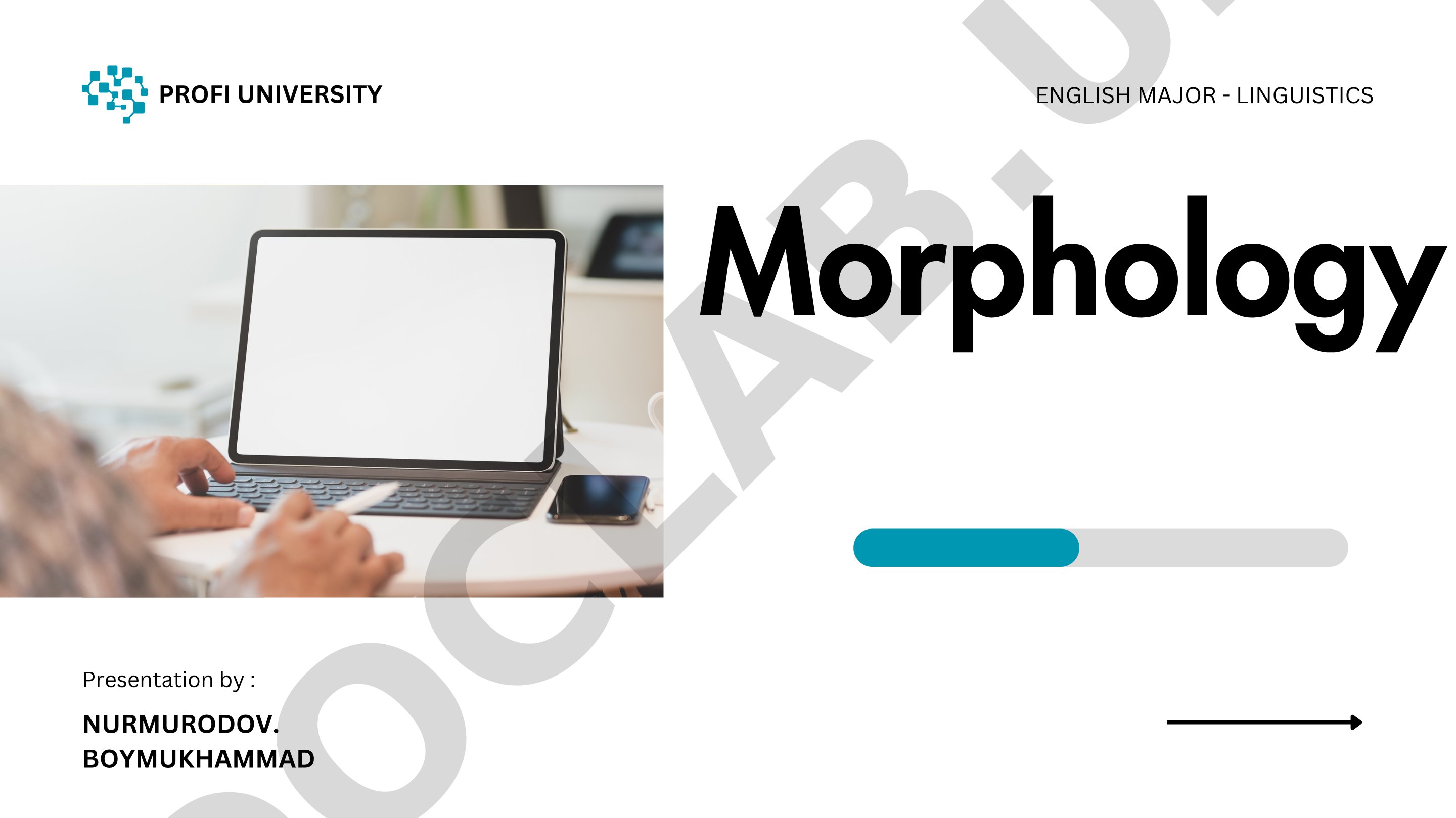 Presentation about morphology, morphemes, and word formation