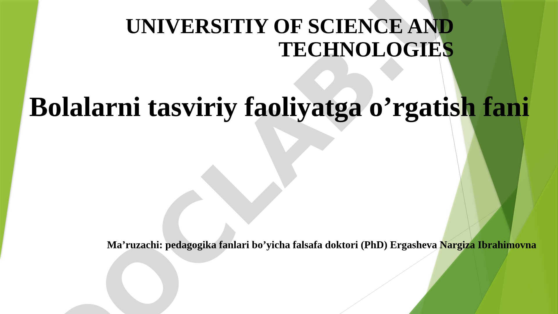 Maktabgacha yoshdagi bolalarni tasviriy qobiliyati va ijodkorligini rivojlantirish