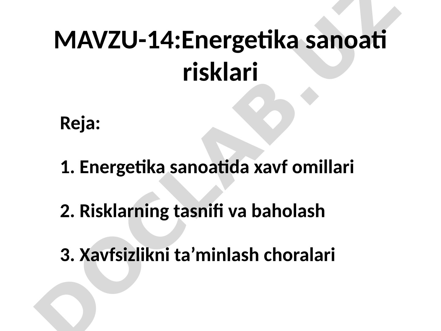 Energetika sanoati risklari
